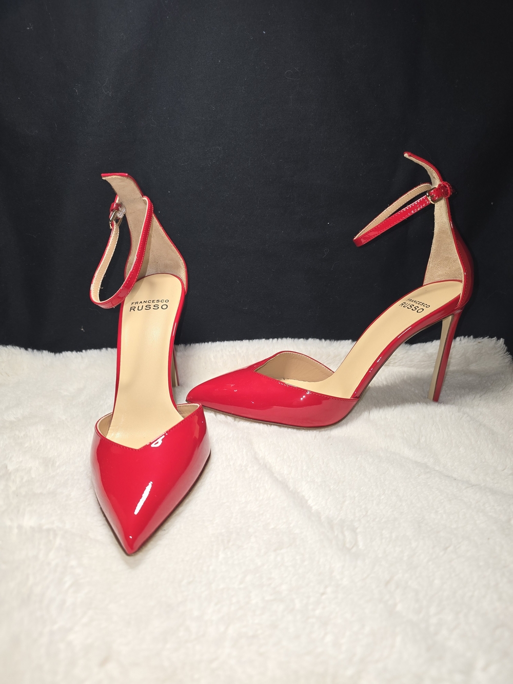 FRANCESCO RUSSO 100mm leather pumps NO BOX